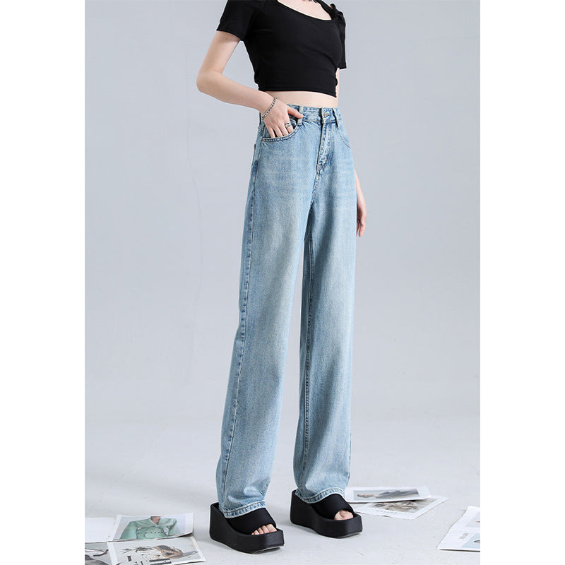 Loose High Waist Wide-leg Denim Jeans