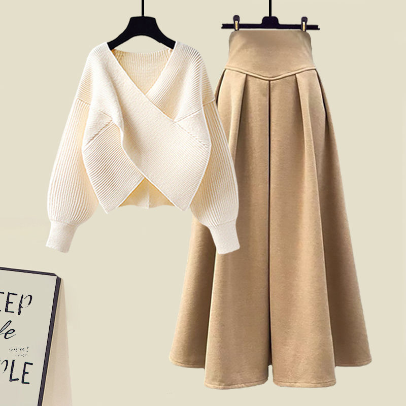 Long Sleeve Sweater and Maxi Skirt Set