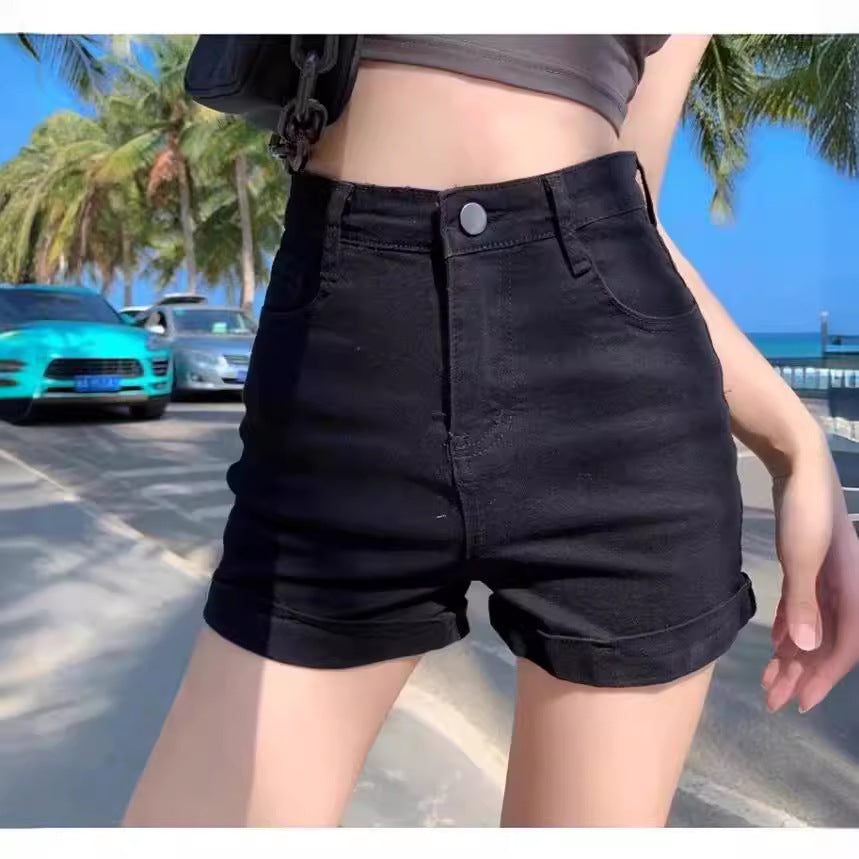 High Waist Denim Shorts