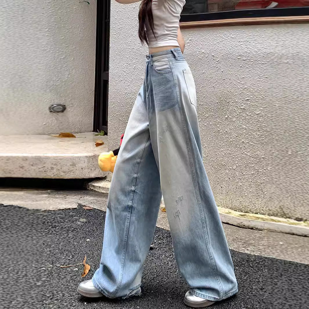 American-style Retro Wide Leg Jeans