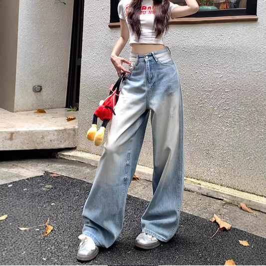 American-style Retro Wide Leg Jeans