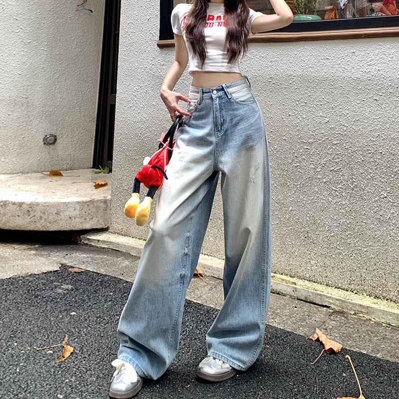 American-style Retro Wide Leg Jeans