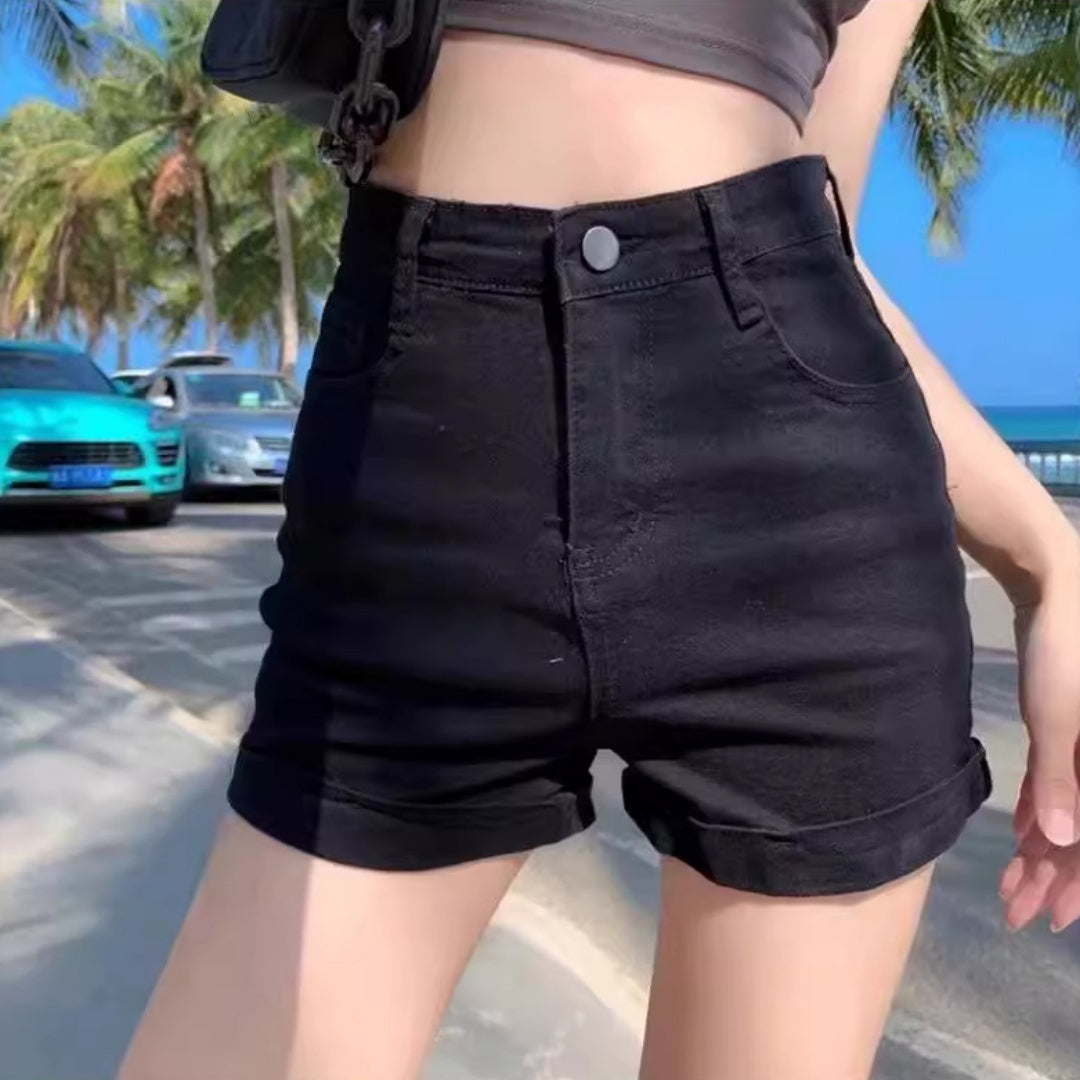 High Waist Denim Shorts