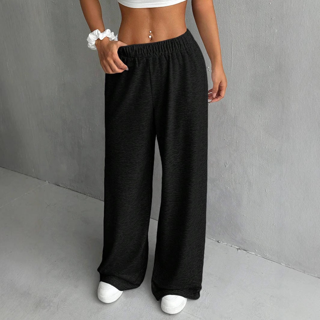 Loose Solid Color Casual Track Sweatpants