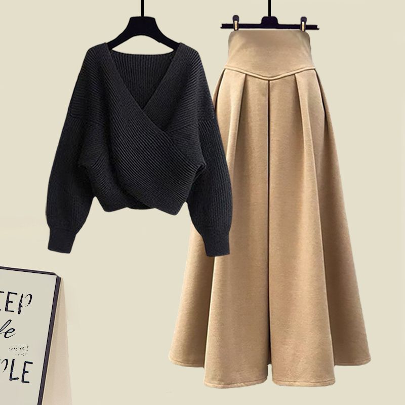 Long Sleeve Sweater and Maxi Skirt Set