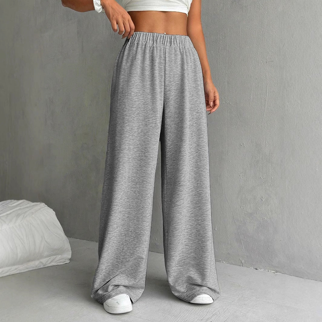 Loose Solid Color Casual Track Sweatpants