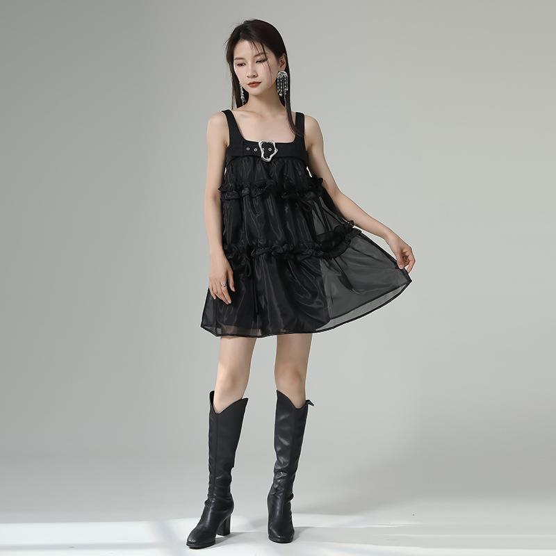 Mesh Lace Gothic Babydoll Dress